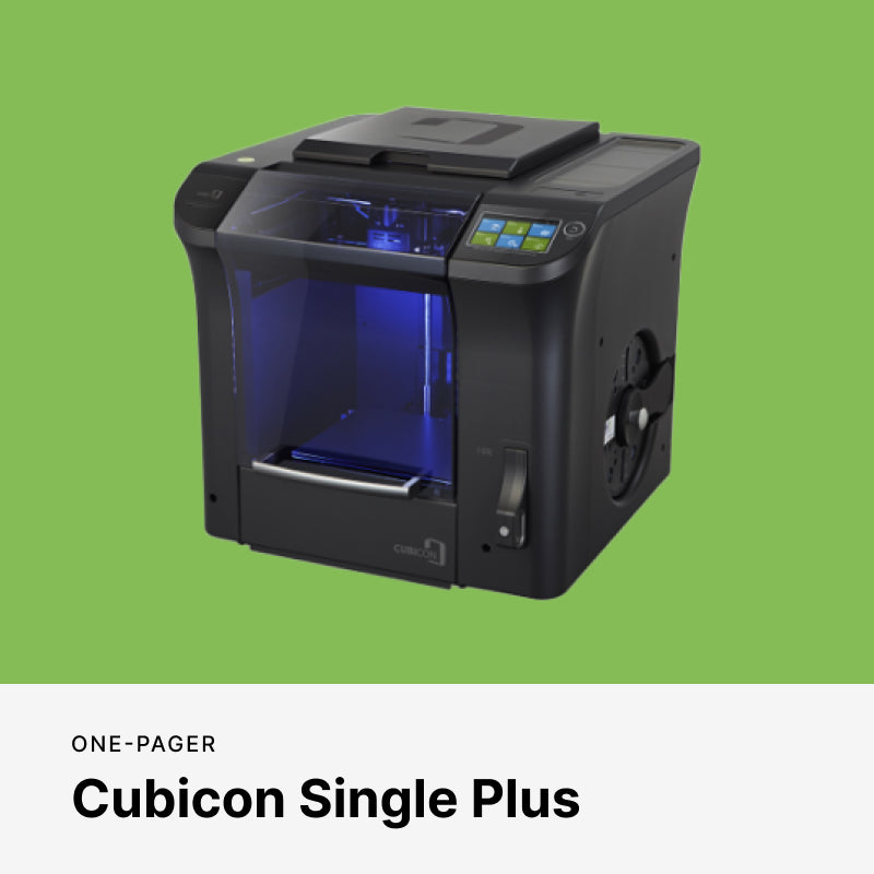 3D Printer Cubicon Single Plus One-Pager