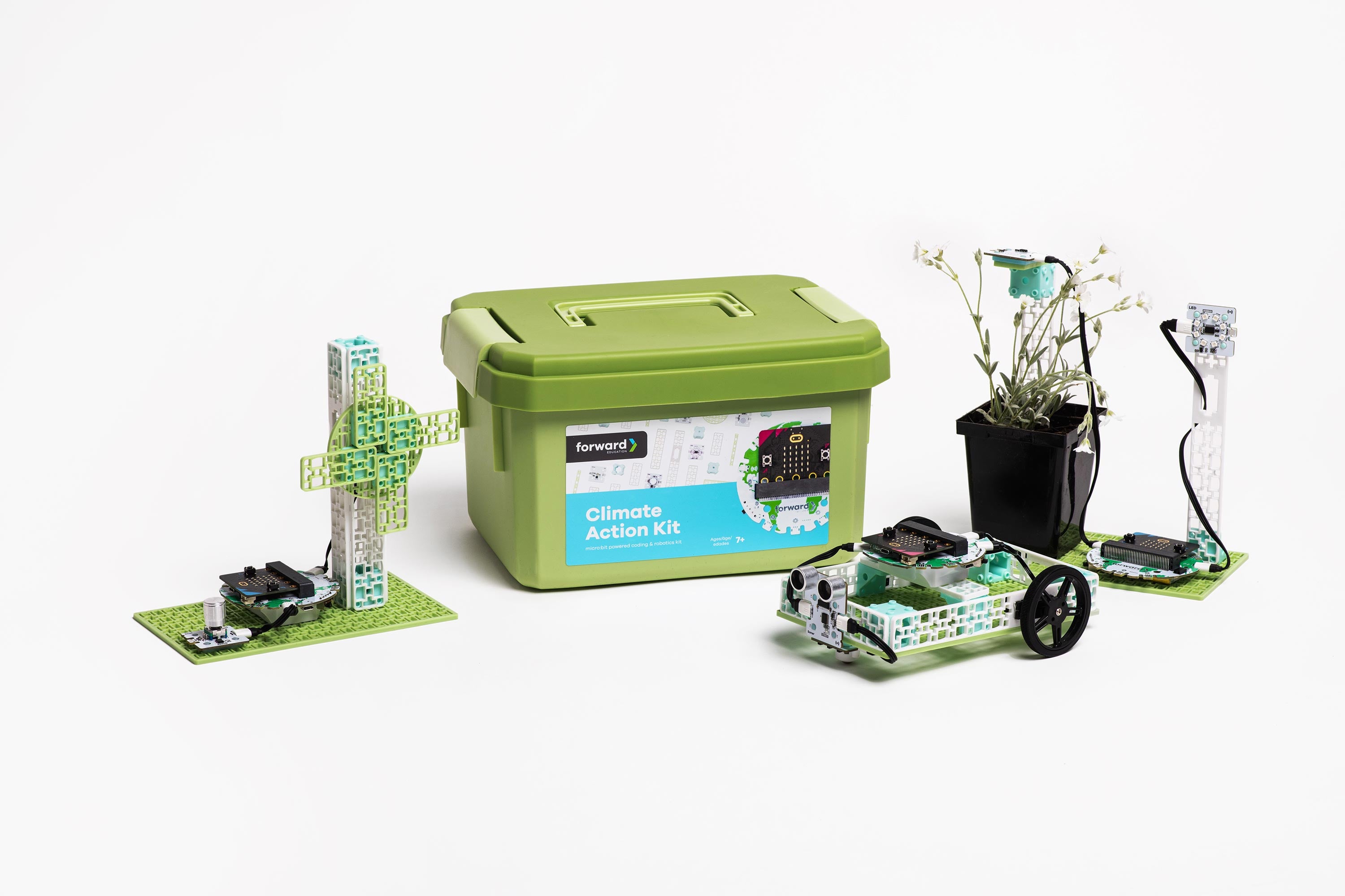 micro:bit Climate Action Kit with three projects