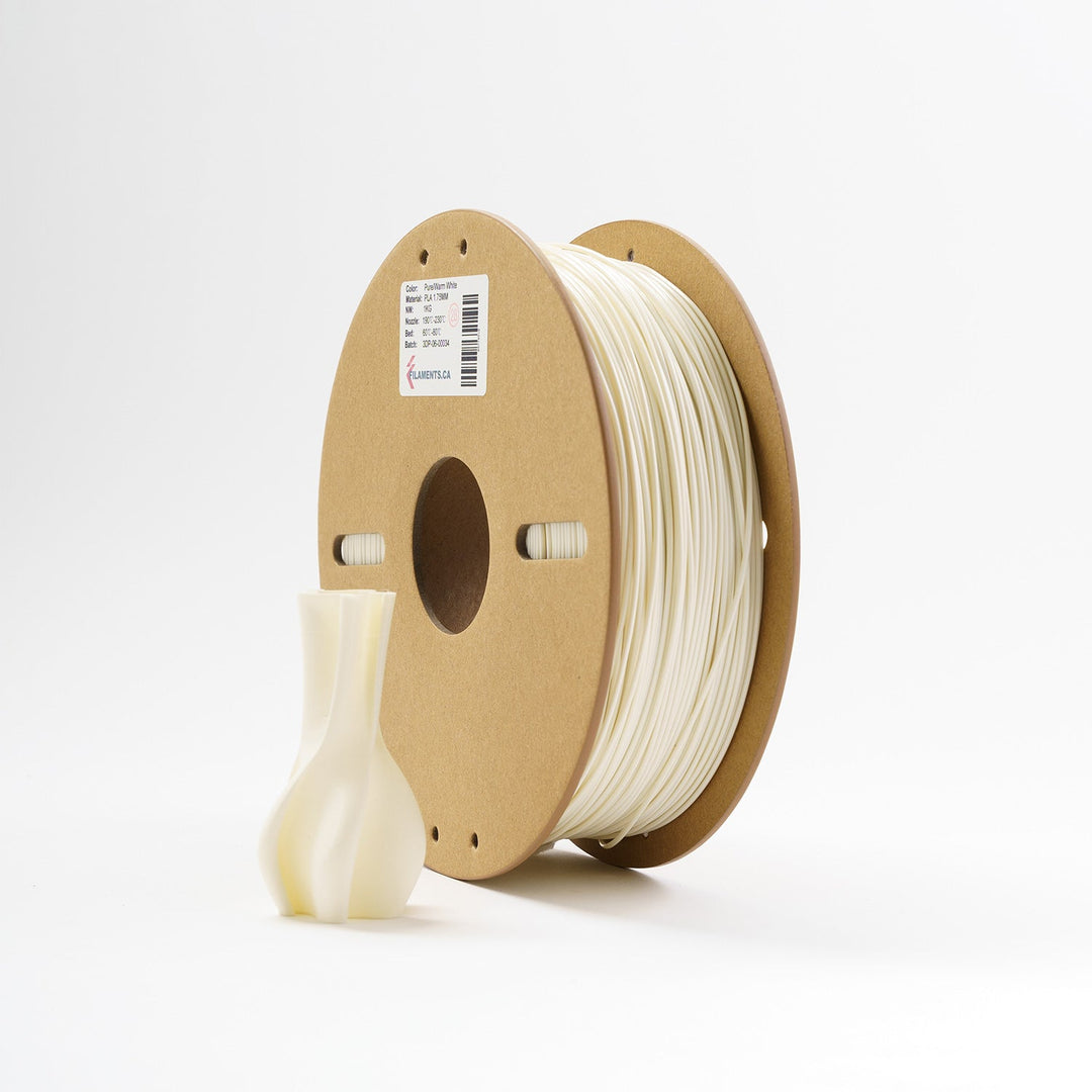 EconoFil™ Standard PLA Filament - Pure/Warm White - 1.75mm - 1 KG