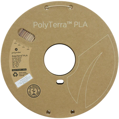 PolyTerra™ PLA (1.75 mm, 1 kg)(Dual Gradient Wood)