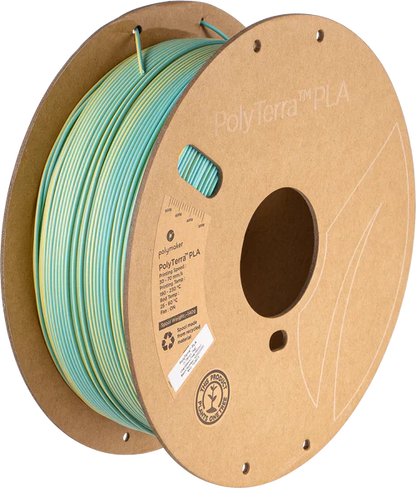 PolyTerra™ PLA Filament (1.75 mm, 1 kg)(Chameleon (Teal-Yellow))