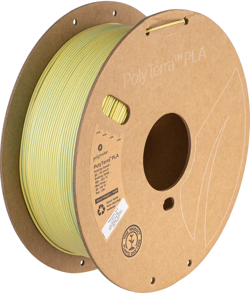 PolyTerra™ PLA Filament (1.75 mm, 1 kg)(Chameleon (Teal-Yellow))