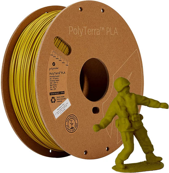 PolyTerra™ PLA Filament (1.75 mm, 1 kg)(Army Light Green)